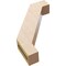 Ekena Millwork 3-inch W x 14-inch D x 18-inch H Burlington Rough Cedar Woodgrain TimberThane Knee Brace, Primed BRCUR03X14X18BURRCPR - alternate 4